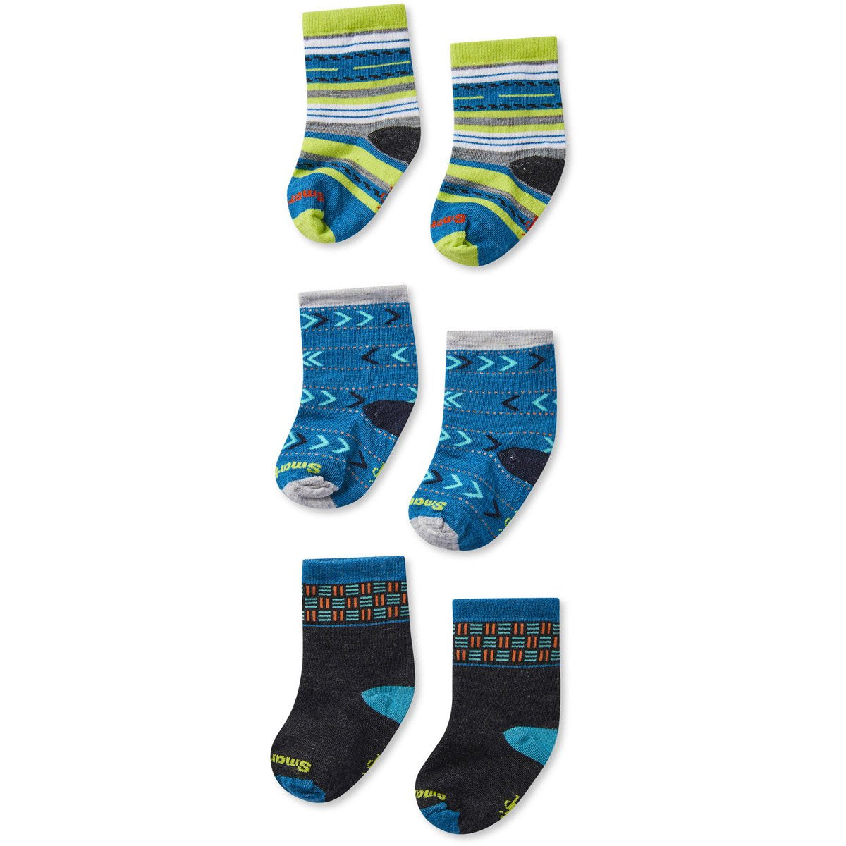 Smartwool Toddler Socks Trio Gift Box Ocean Abyss