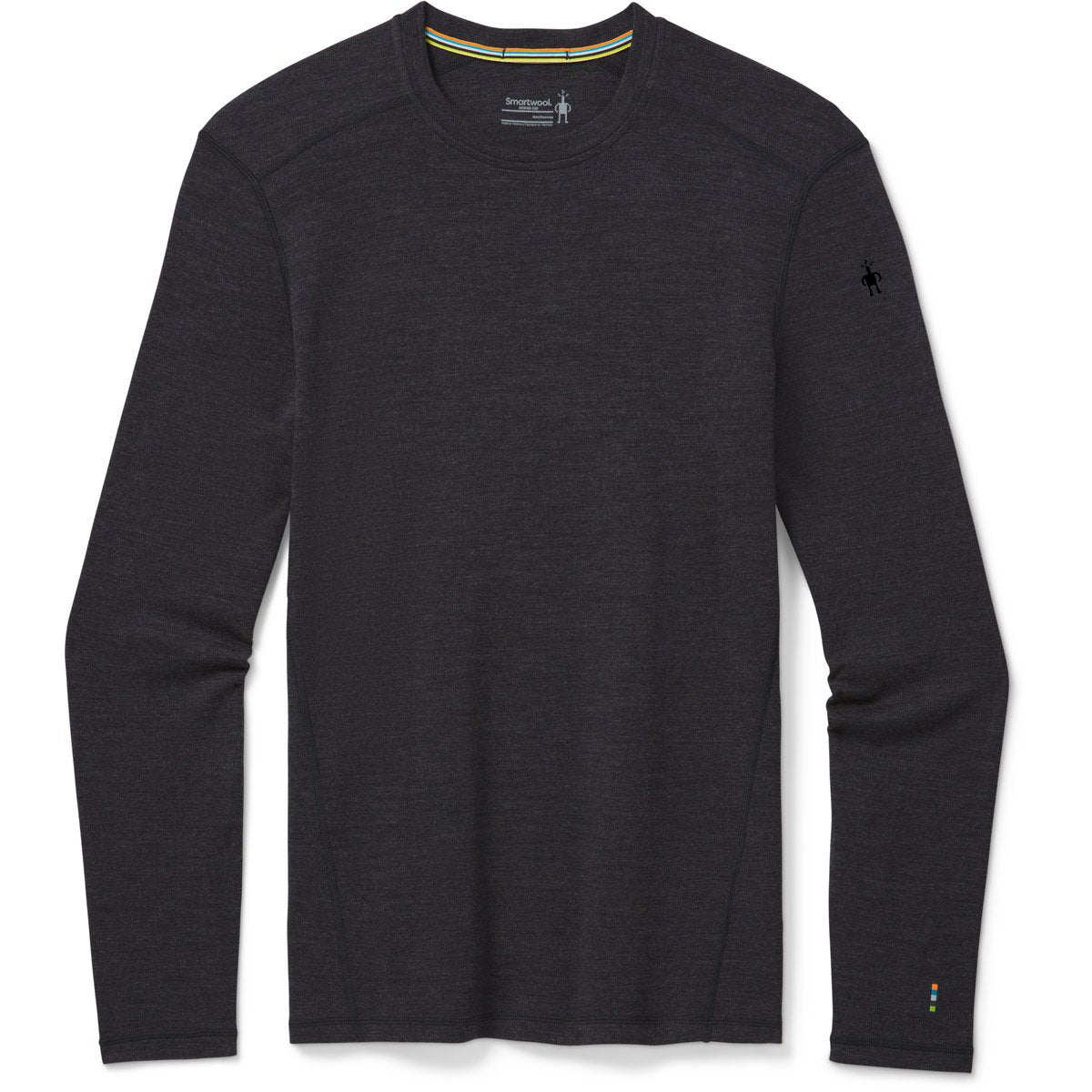 Smartwool Men&#39;s Classic Thermal Merino Base Layer Crew Charcoal Heather