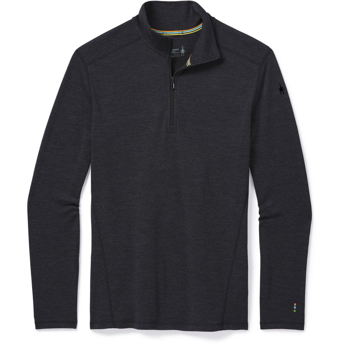 Smartwool Men's Classic Thermal Merino Base Layer 1/4 Zip Charcoal Heather