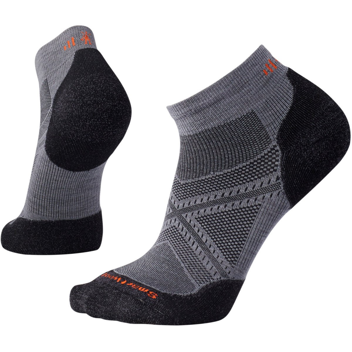 Smartwool Men&#39;s PhD Run Light Elite Low Cut Socks Graphite