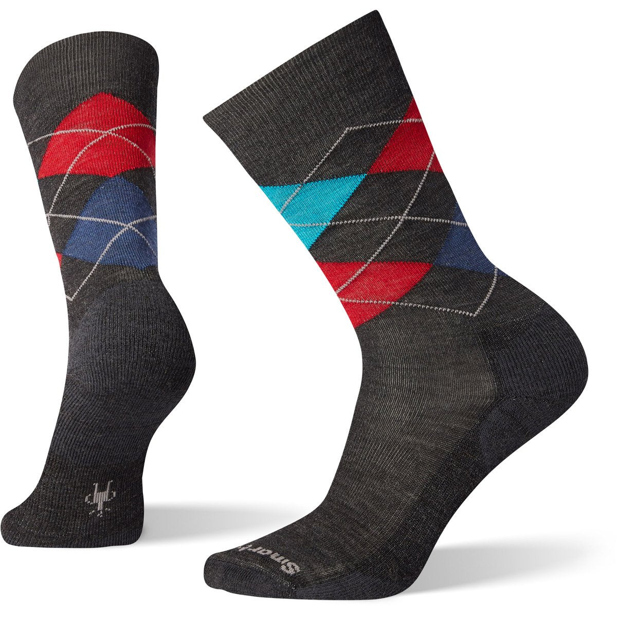 Smartwool Men&#39;s Diamond Jim Crew Socks Charcoal