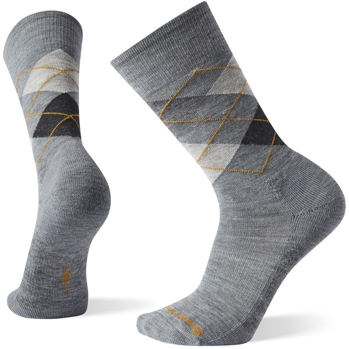 Smartwool Men&#39;s Diamond Jim Crew Socks unar Gray / L