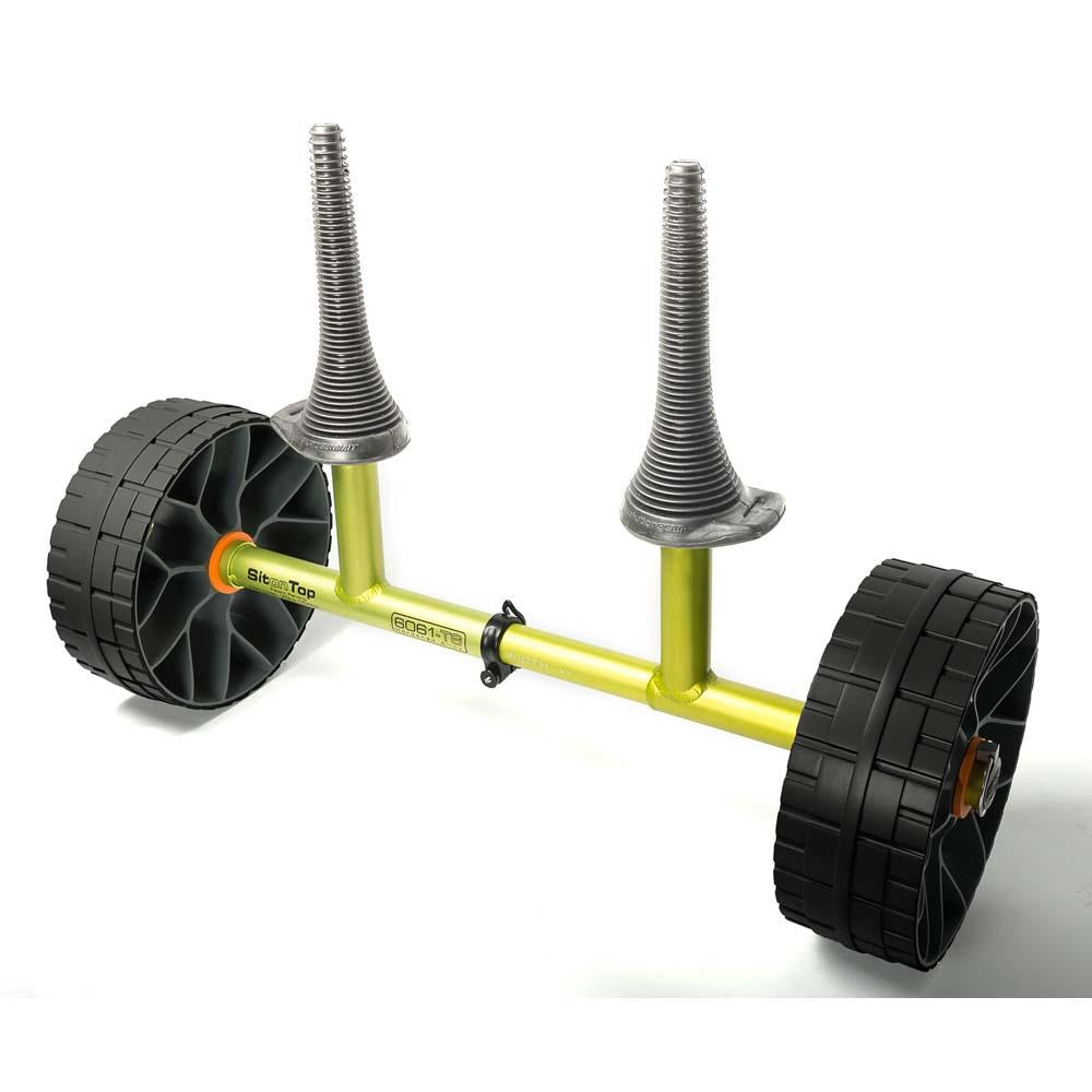 Solution Cart - Sit On Top - Solid Wheels-Sea to Summit-Green-Uncle Dan's, Rock/Creek, and Gearhead Outfitters