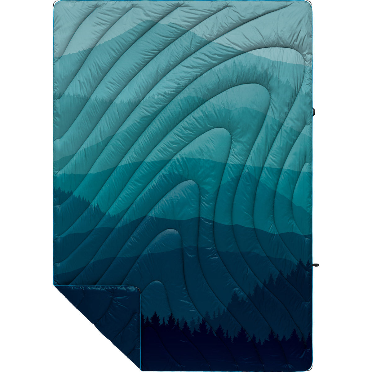 Rumpl Original Puffy Blanket - Printed 1-Person Blue Ridge Fade