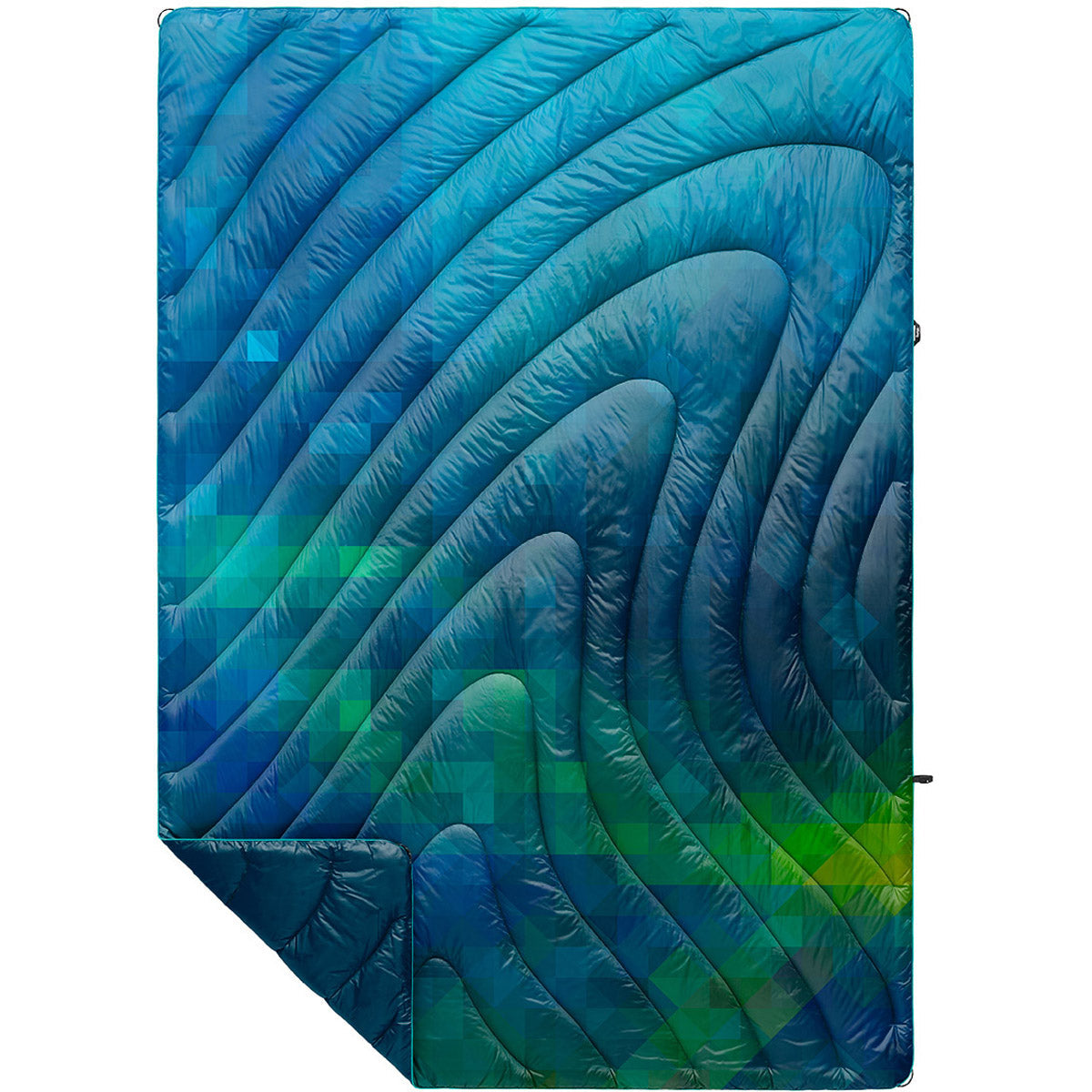 Rumpl Original Puffy Blanket - Printed 1-Person Pixelfetti Cool