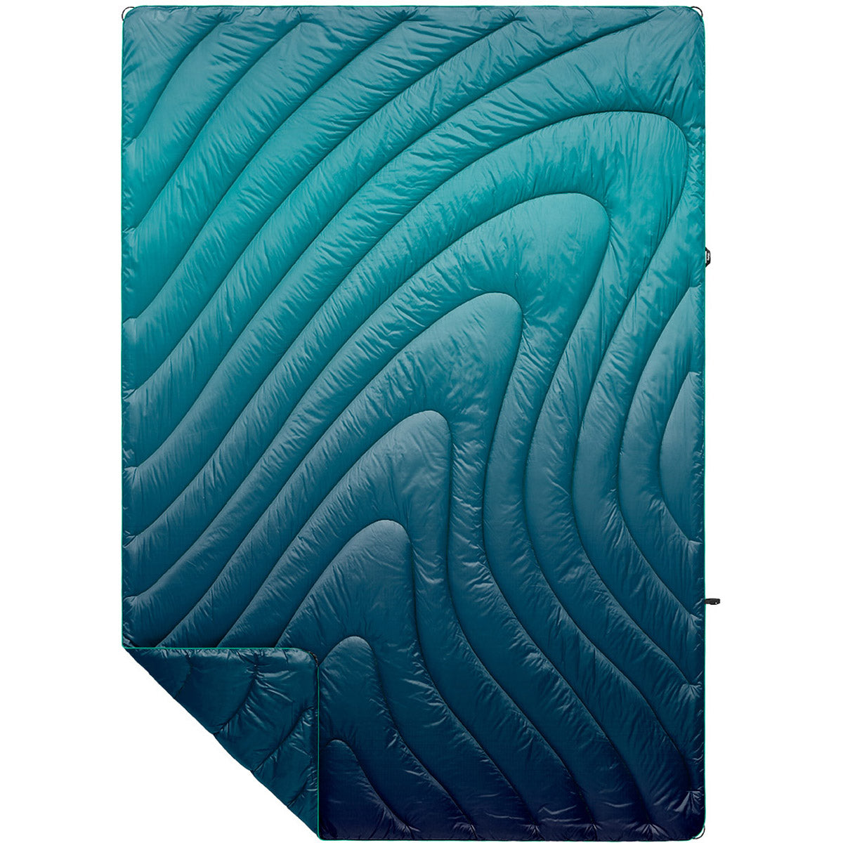 Rumpl Original Puffy Blanket - Printed 1-Person Ocean Fade