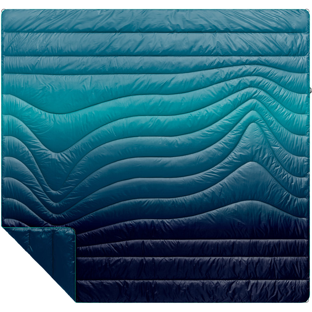 Rumpl Original Puffy Blanket - Printed 2P Ocean Fade
