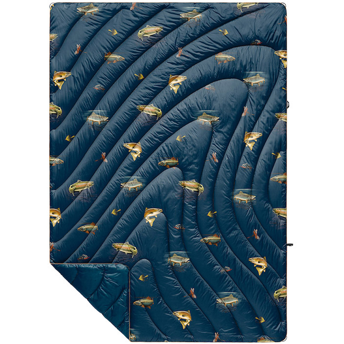 Rumpl Original Puffy Blanket - Printed 1-Person River Strike