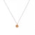 Bronwen Tiny Charm Necklace - 16" Disc - Taupe/Gold