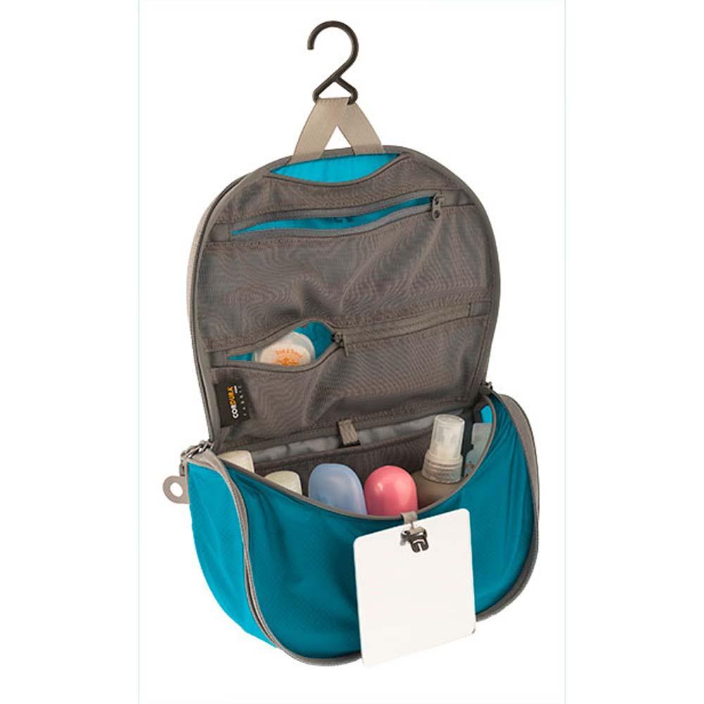 Sea to Summit Travelling Light Hanging Toiletry Bag - Small Pacific Blue