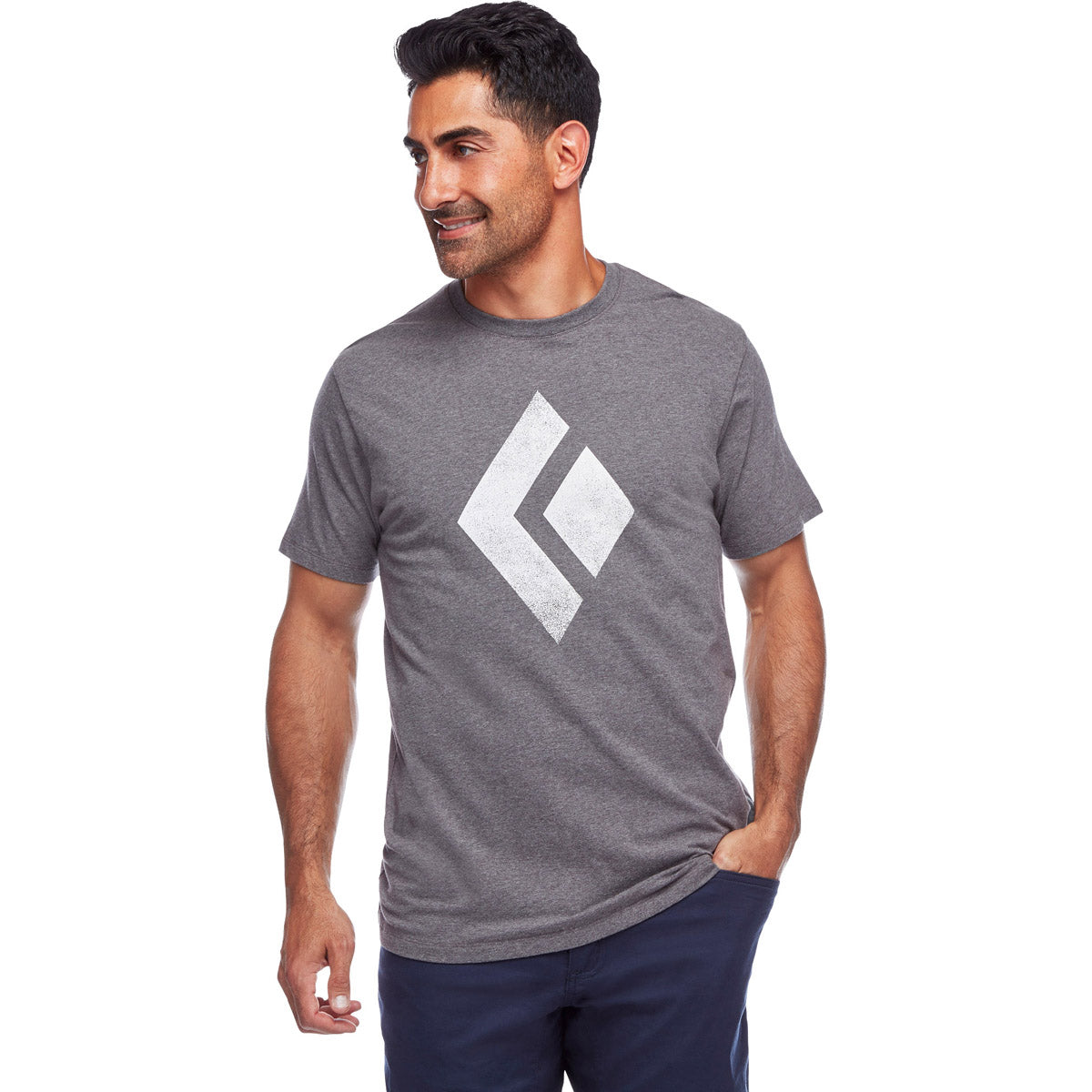 Black Diamond Men&#39;s Chalked Up Tee Charcoal Heather