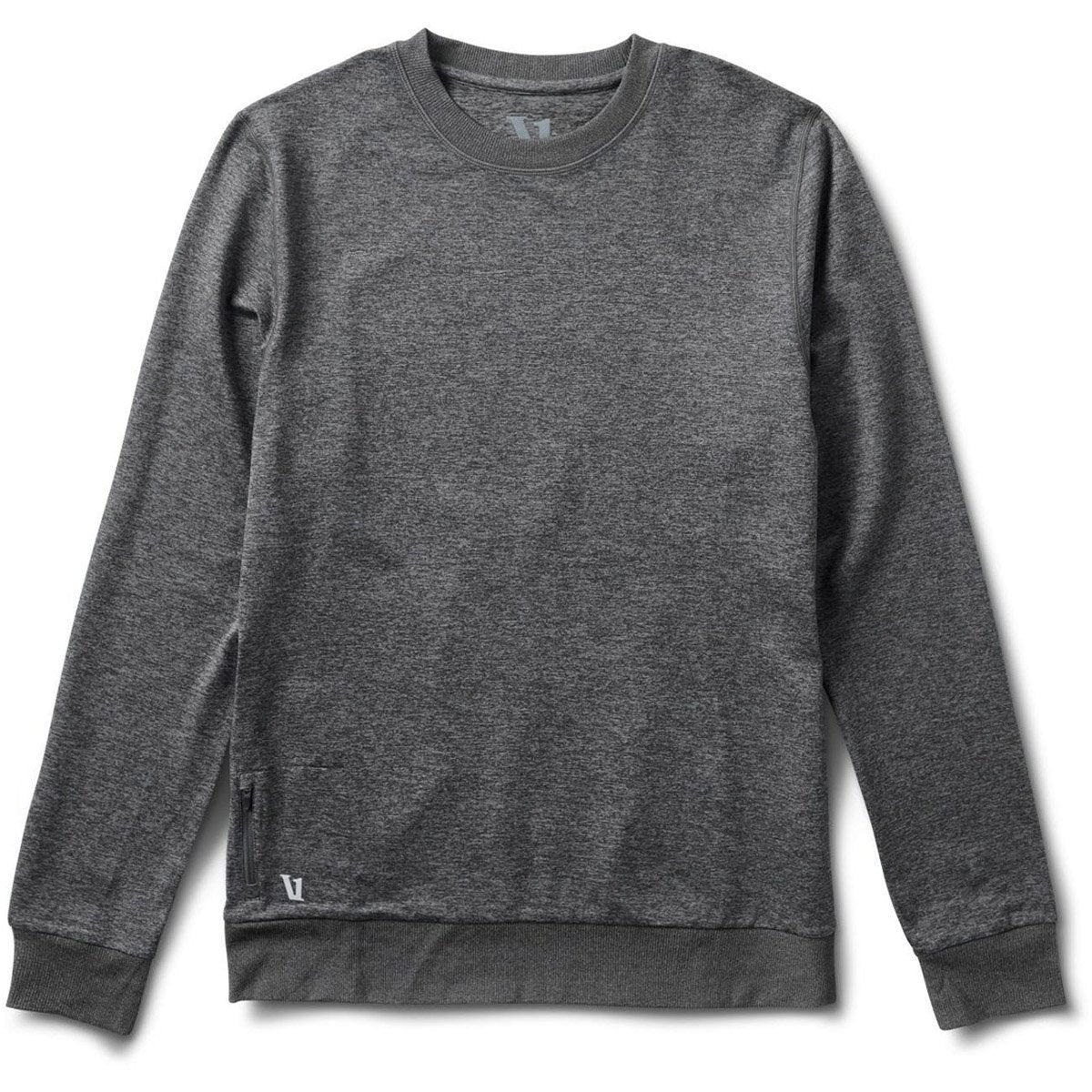 Vuori Men&#39;s Ponto Performance Crew Charcoal Heather