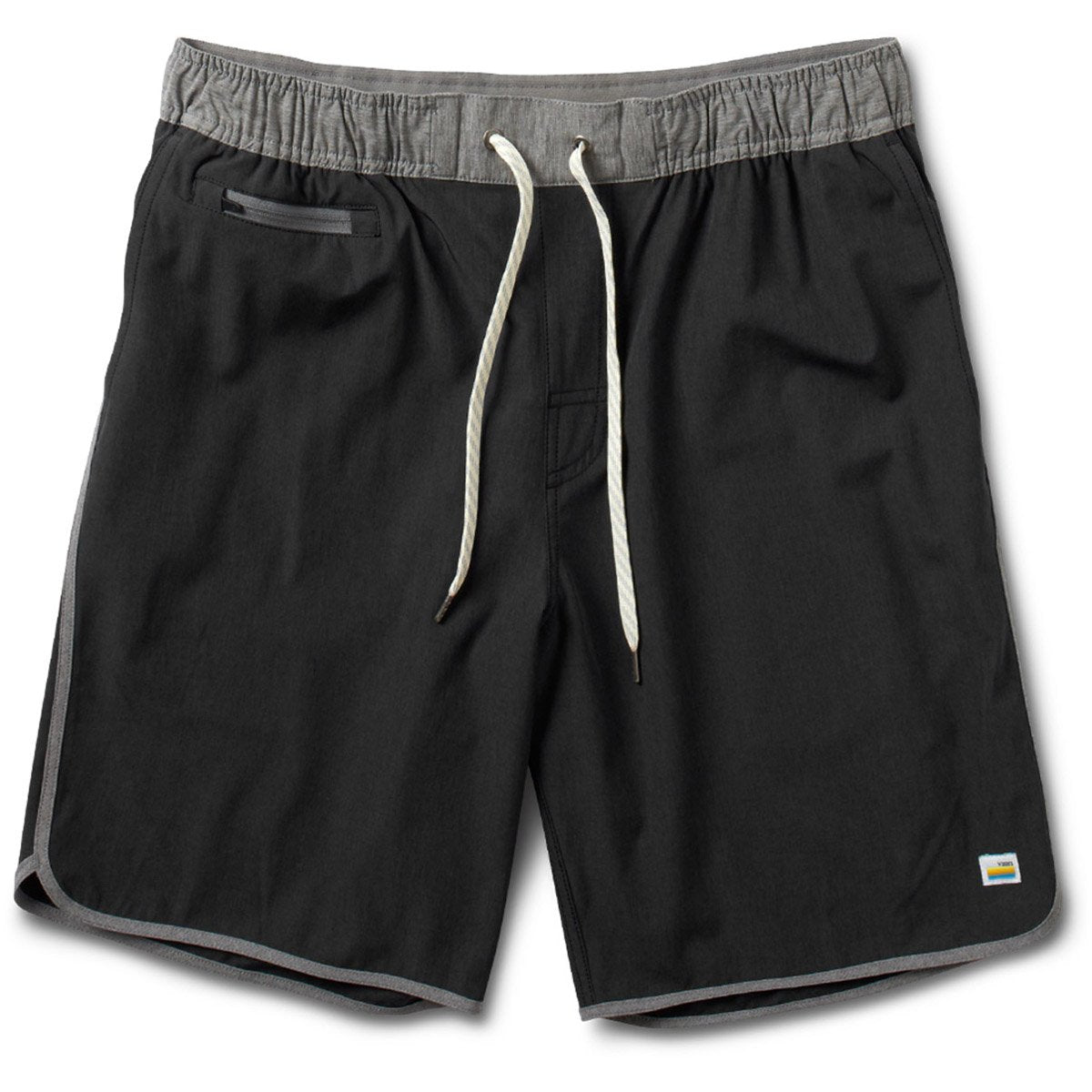 Vuori Men&#39;s Banks Short Black Linen Texture