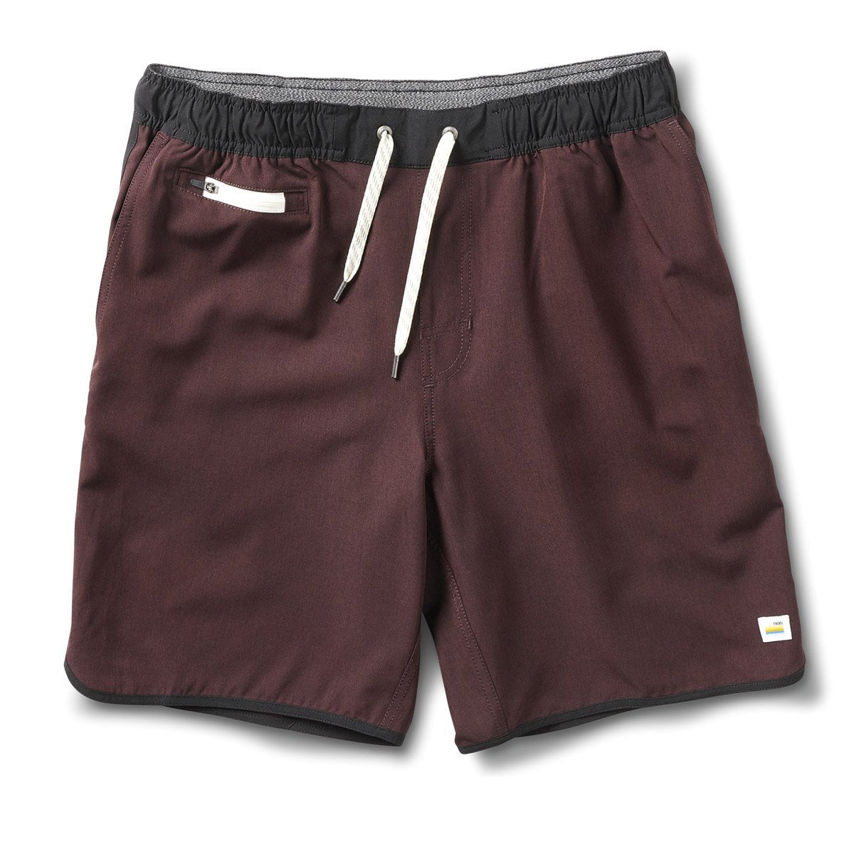 Vuori Men&#39;s Banks Short Oxblood inen Texture / L