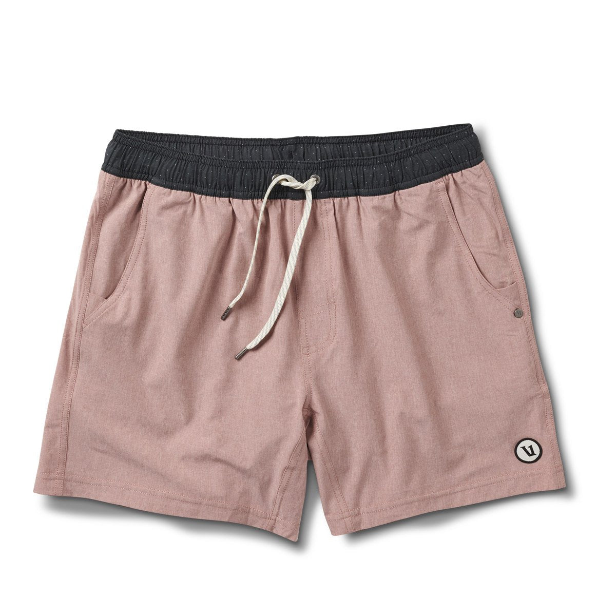 Vuori Men&#39;s Kore Short 5&quot; Burnt Clay Linen Texture