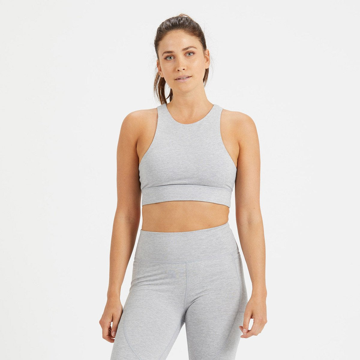 Vuori Women's Juno Sports Bra - VW136_Light Heather Grey