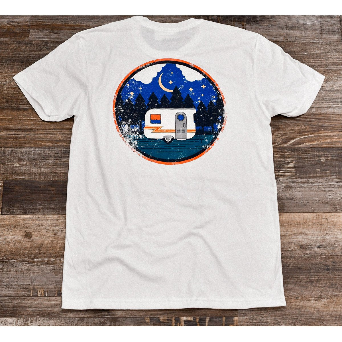 Gearhead Vintage Camper Short Sleeve T-Shirt White