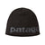 Patagonia Beanie Hat Logo Belwe: Black