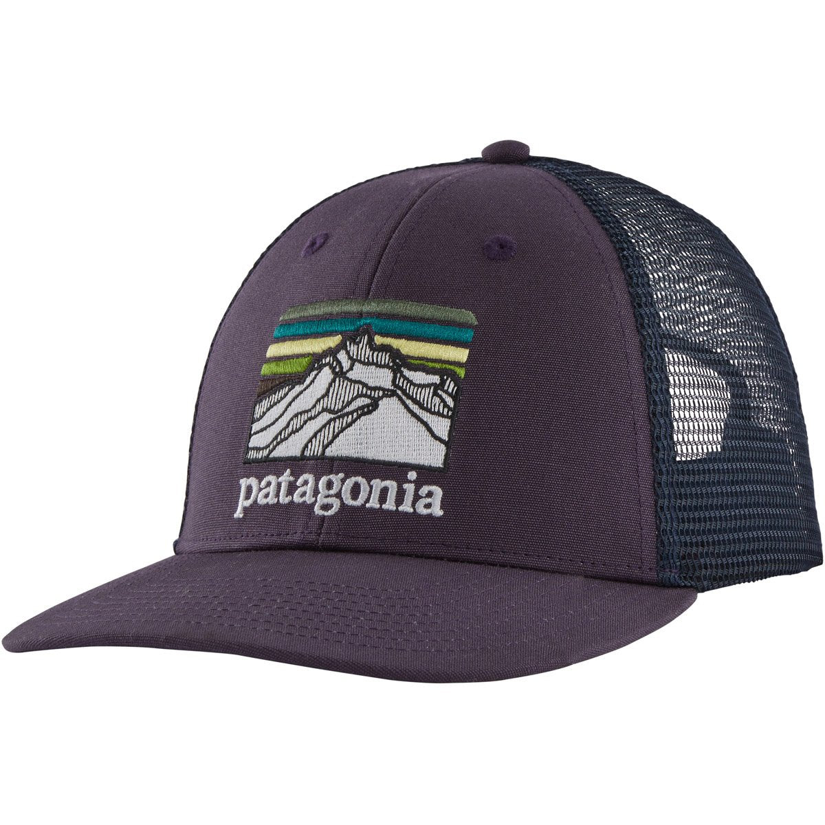 Patagonia Line Logo Ridge LoPro Trucker Hat Piton Purple