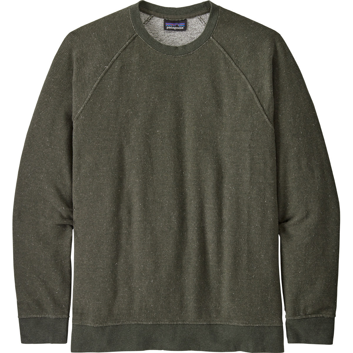 Patagonia Men&#39;s Trail Harbor Crewneck Sweatshirt Long Plains: Basin Green