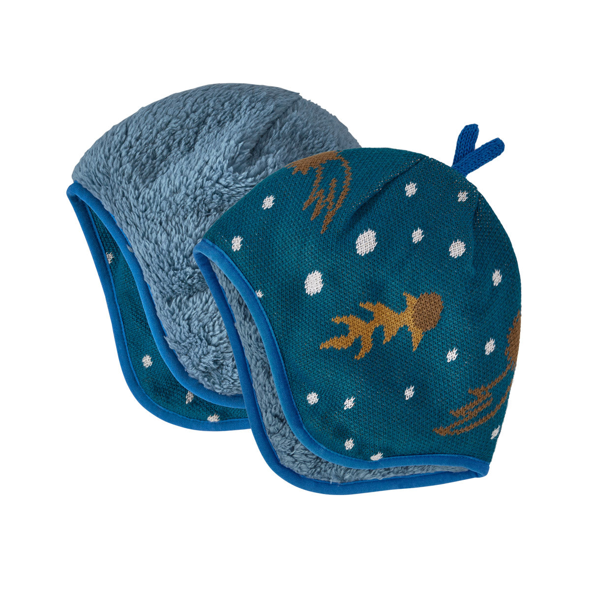Patagonia Baby Reversible Beanie Cosmic Dreams Knit: Crater Blue