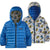 Patagonia Baby Reversible Down Sweater Hoody Mr. Badger: Dyno White