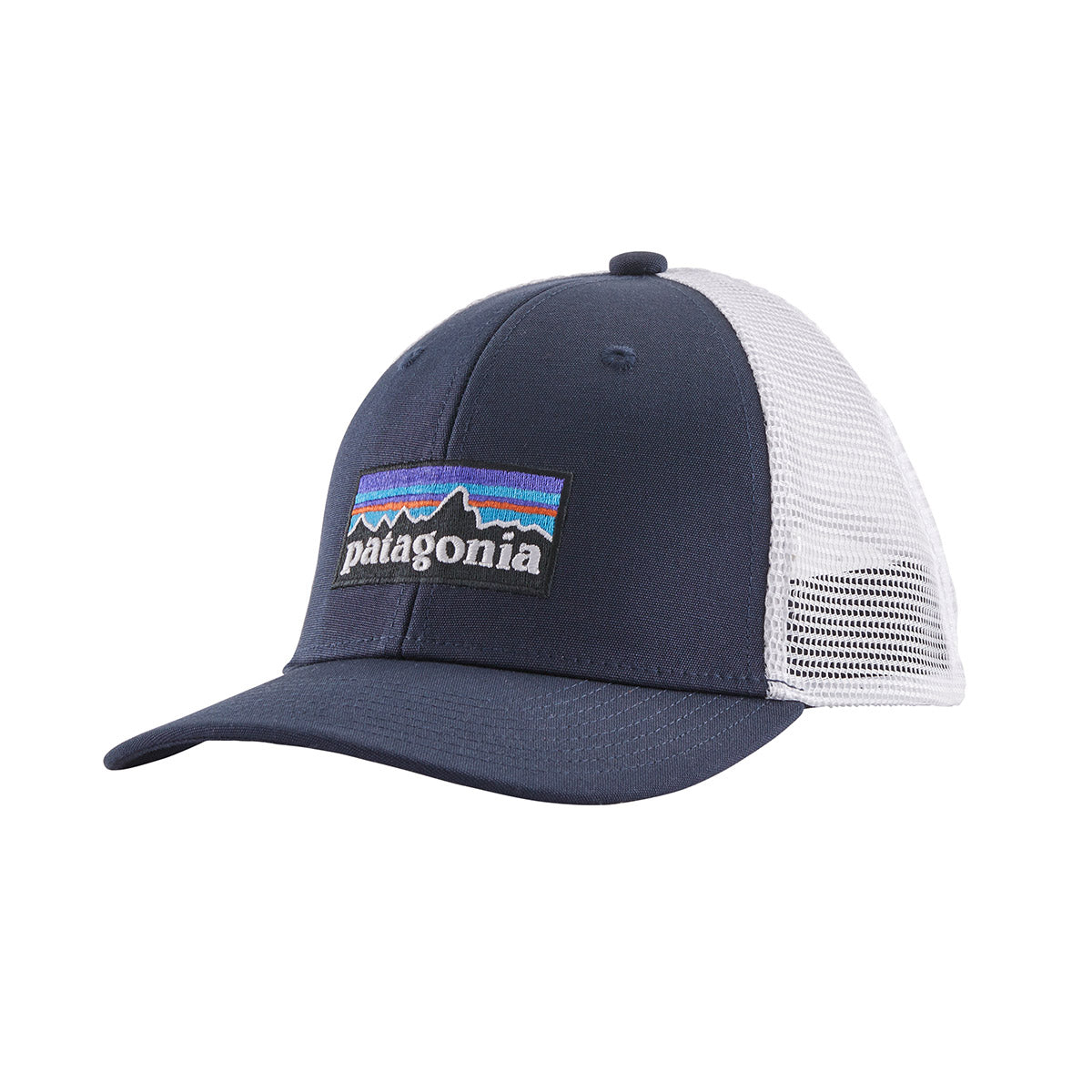 Patagonia Kids&#39; Trucker Hat P-6 Logo: Navy Blue