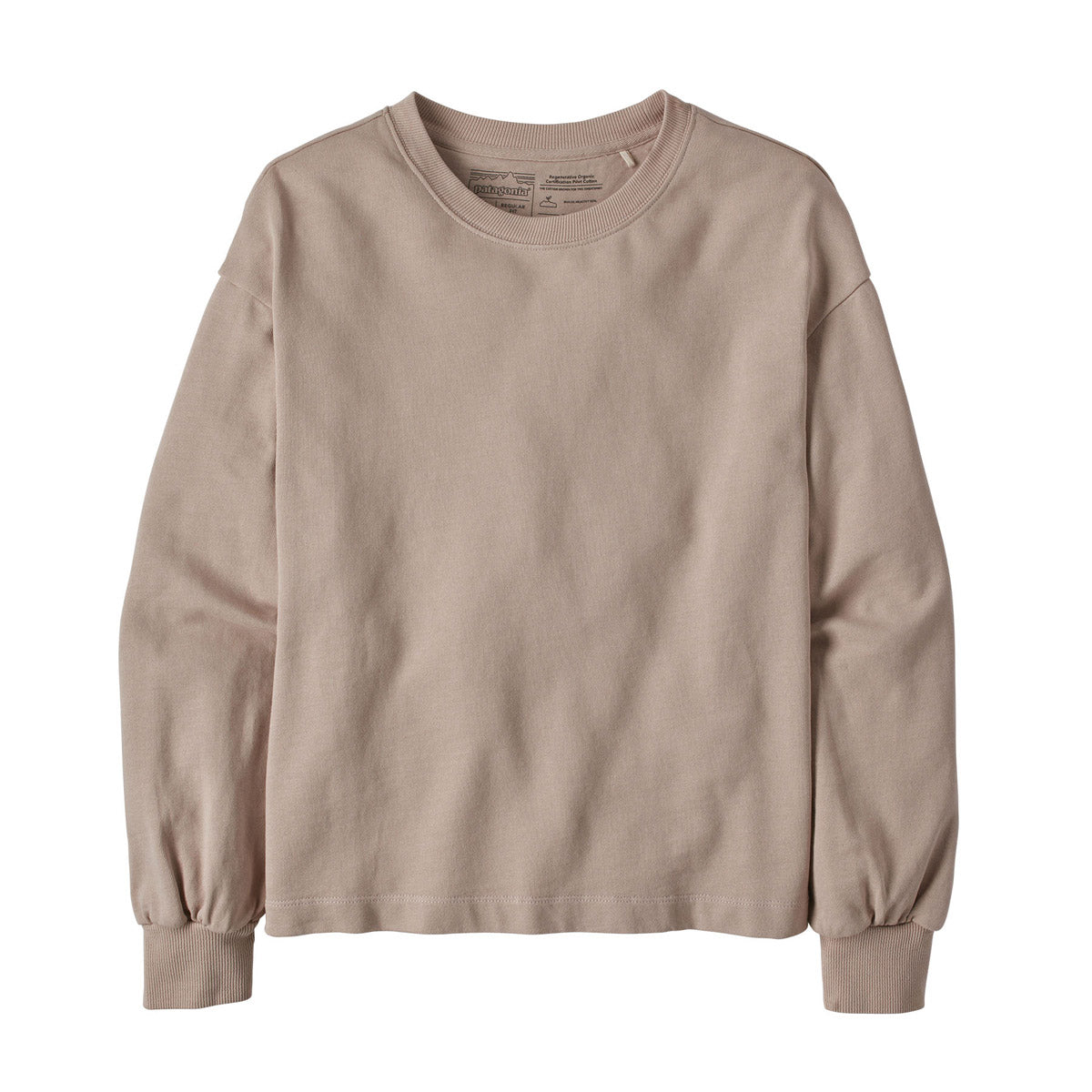 Patagonia Women&#39;s Regenerative Organic Certified Cotton Essential Pullover Shroom Taupe