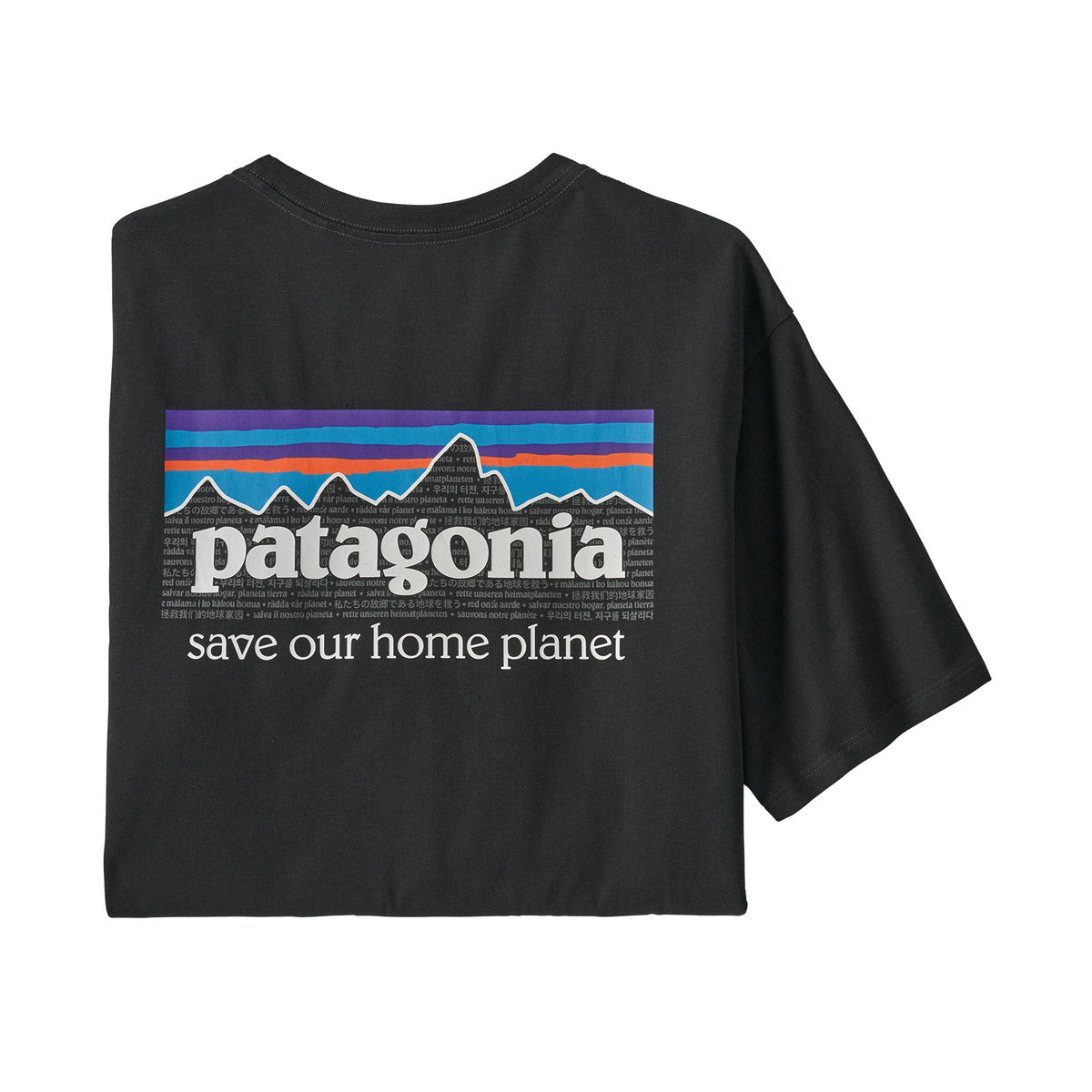 Patagonia Men&#39;s P-6 Mission Organic T-Shirt Ink Black