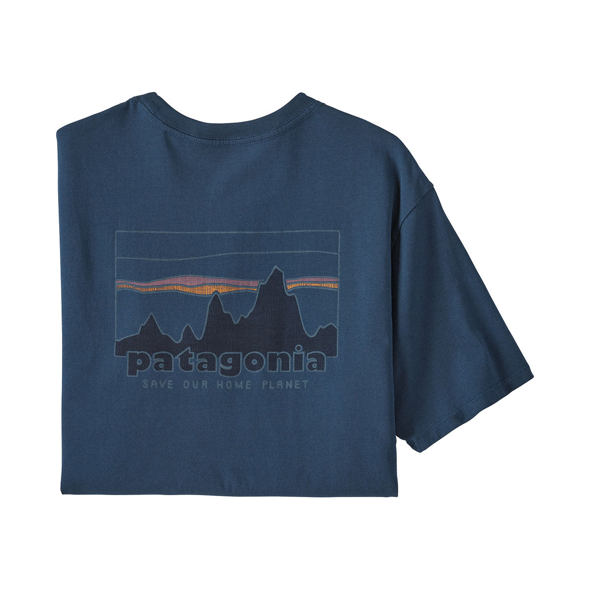 Patagonia Men&#39;s &#39;73 Skyline Organic T-Shirt Tidepool Blue