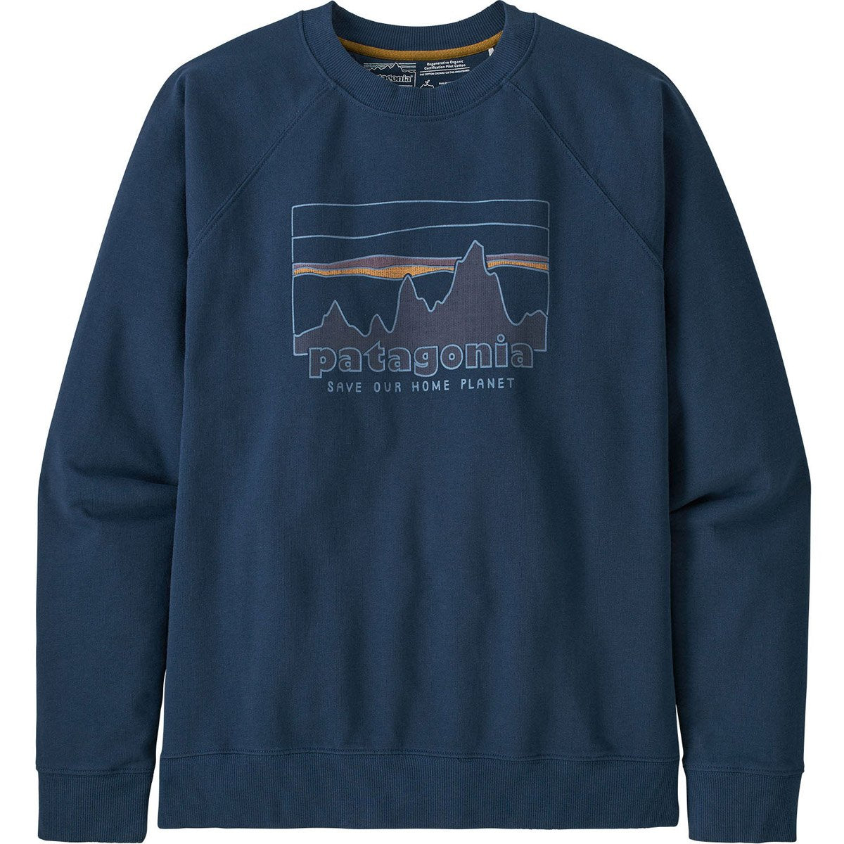 Patagonia Men&#39;s &#39;73 Skyline Organic Crew Sweatshirt Tidepool Blue