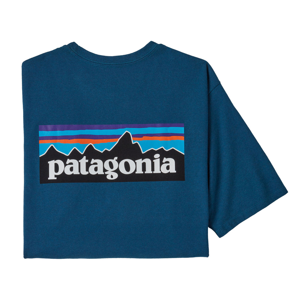 Patagonia Men&#39;s P-6 Logo Responsibili-Tee Wavy Blue