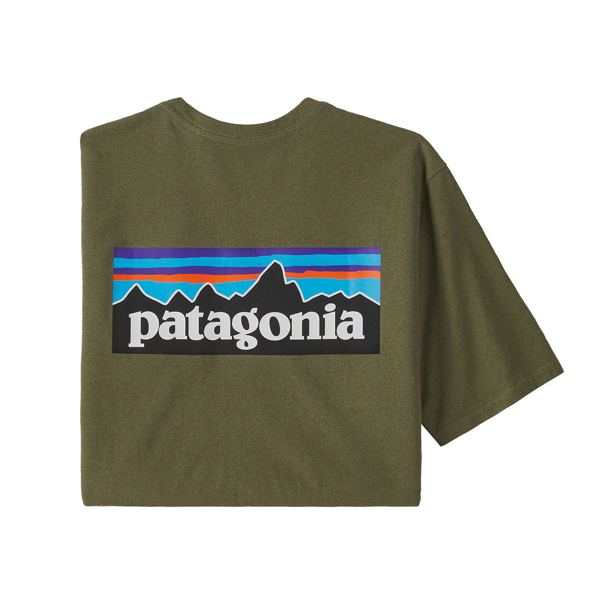 Patagonia Men&#39;s P-6 Logo Responsibili-Tee Wyoming Green