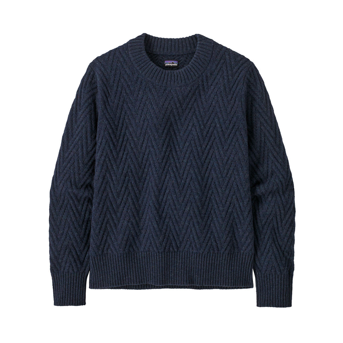 Patagonia Women's Recycled Wool Crewneck Sweater Smolder Blue