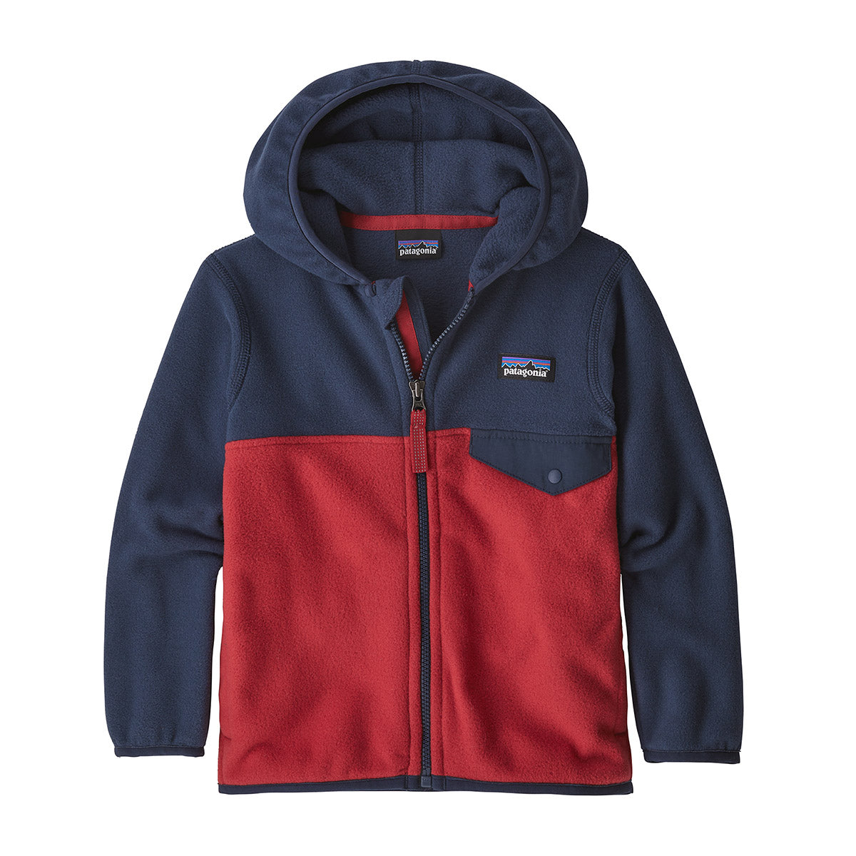 Patagonia Baby Micro D Snap-T Jacket Fire w/New Navy