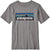 Patagonia Boys' P-6 Logo Organic Cotton T-Shirt Gravel Heather w/White