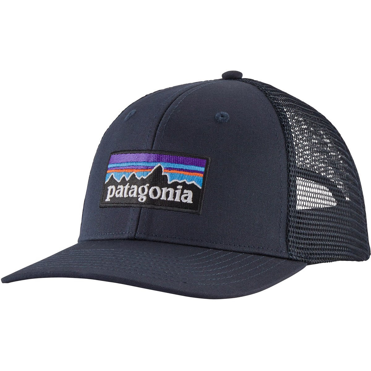 Patagonia P-6 Logo Trucker Hat Navy Blue