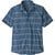 Patagonia Men's Go To Shirt Hemp Stripe: Pigeon Blue