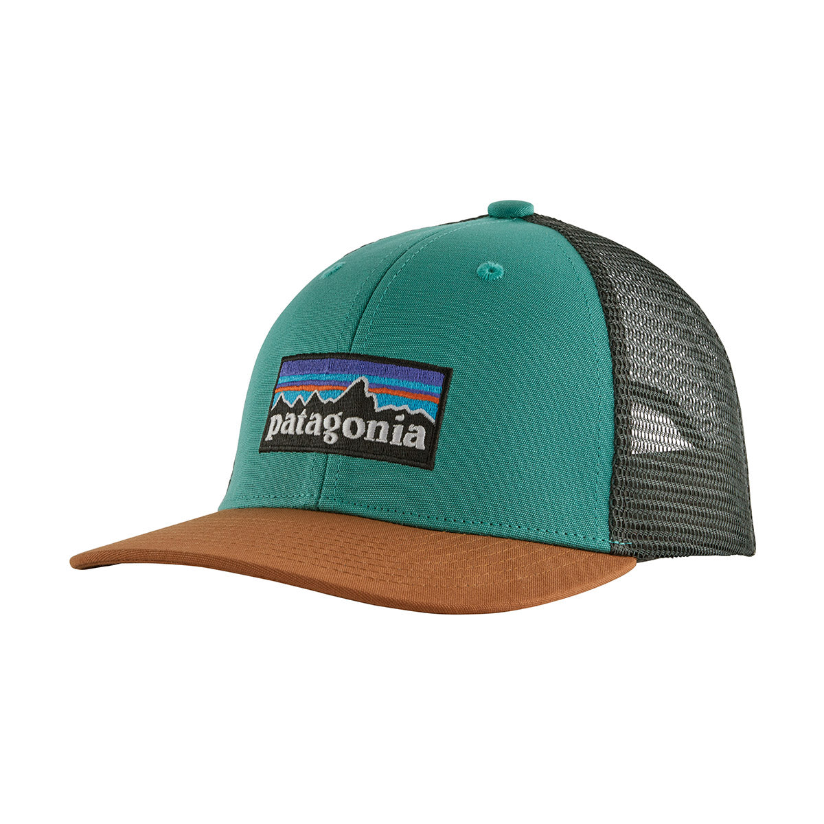 Patagonia Kids' Trucker Hat P-6 Logo: Basin Green