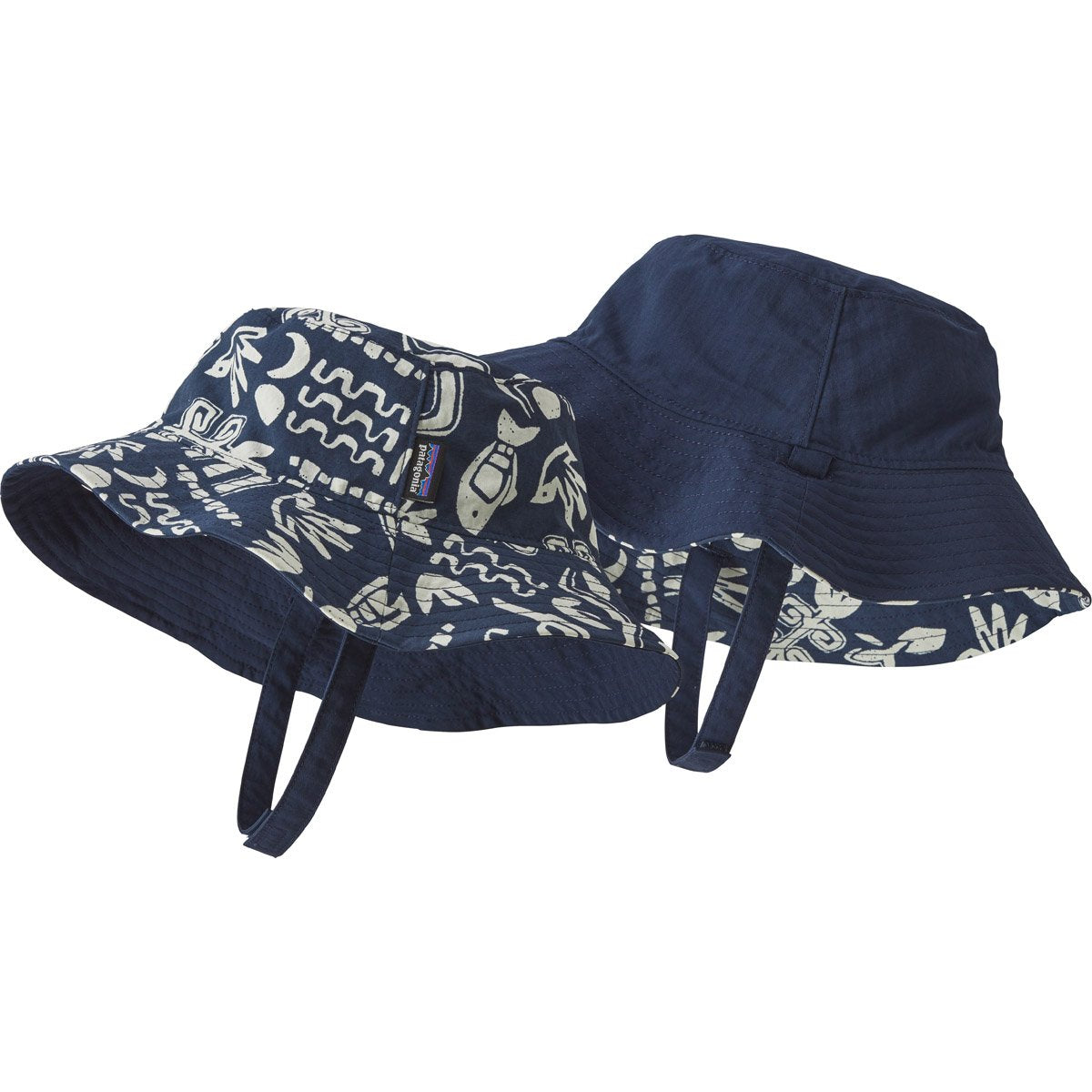 Patagonia Baby Sun Bucket Hat Backyard Explorer: Stone Blue