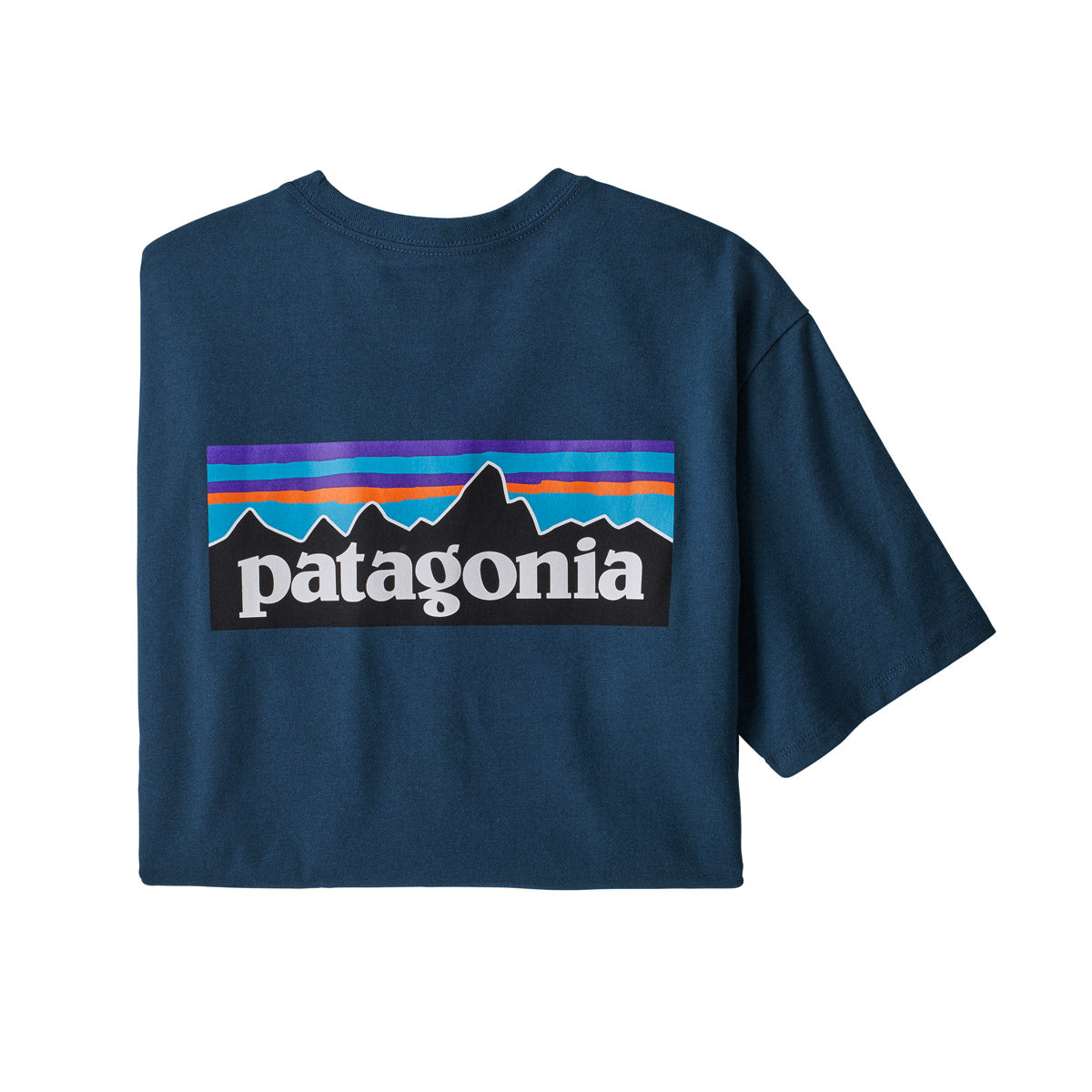 Patagonia Men&#39;s P-6 Logo Responsibili-Tee Crater Blue