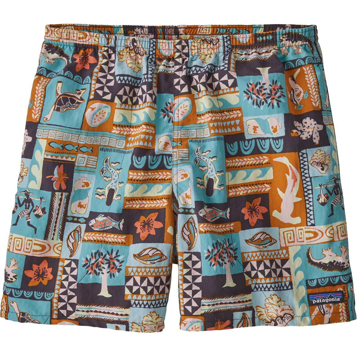 Patagonia Men's Baggies Shorts - 5" Galapagos Archipelagos: Fin Blue