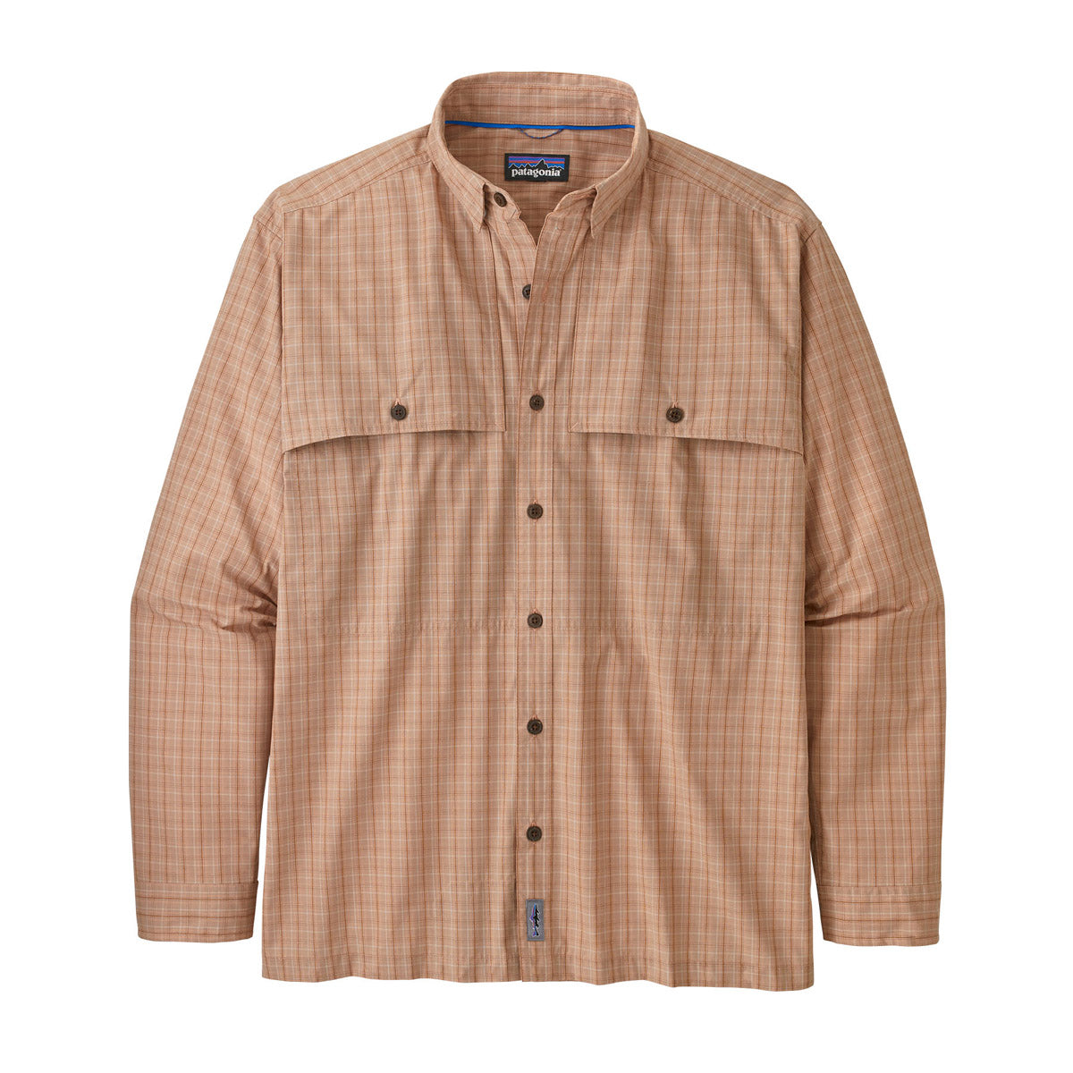 Patagonia Men&#39;s Long-Sleeved Island Hopper Shirt Threadfin: Pampas Tan