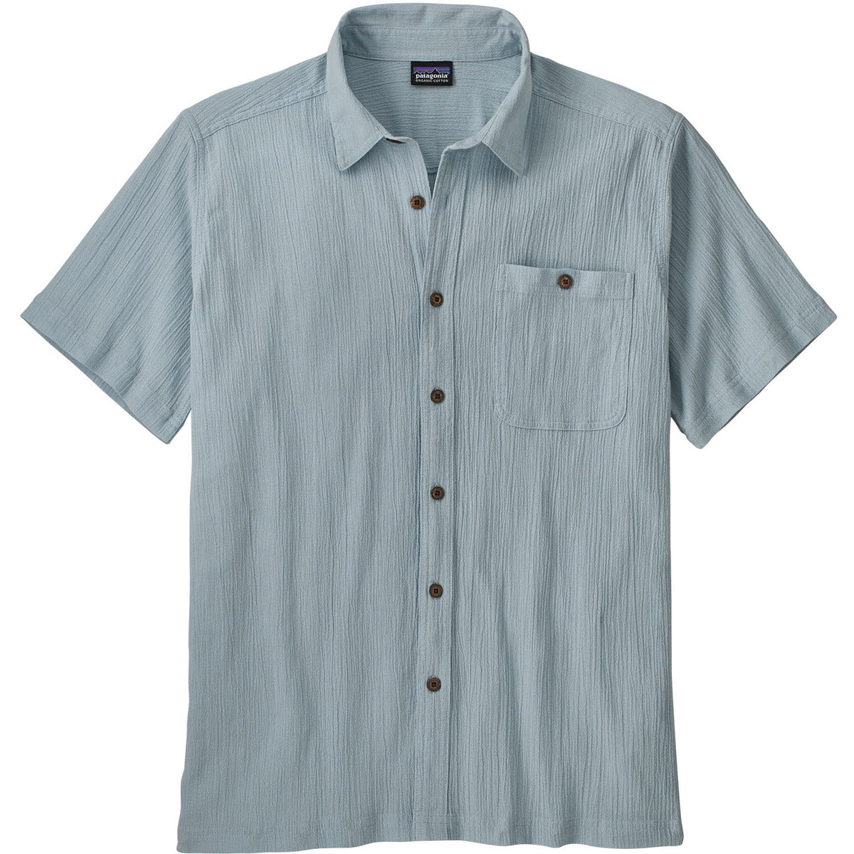 Patagonia Men's A/C Button Up Shirt Steam Blue