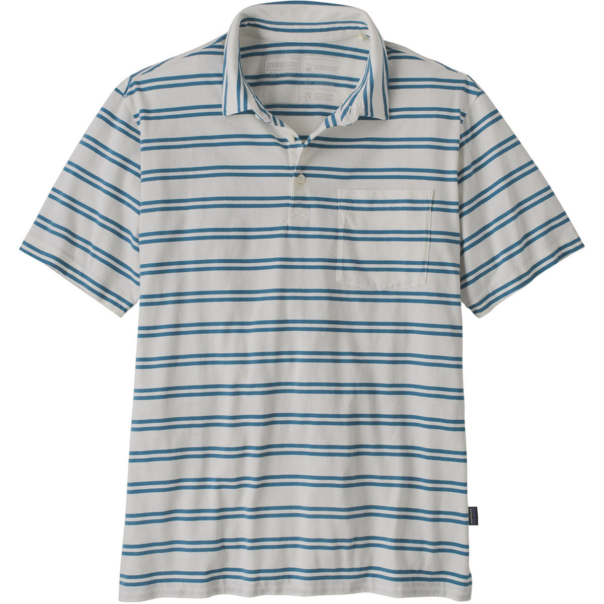 Patagonia Men's Cotton in Conversion Lightweight Pulloverlo Shirt Mirror tripe: Wool White / S