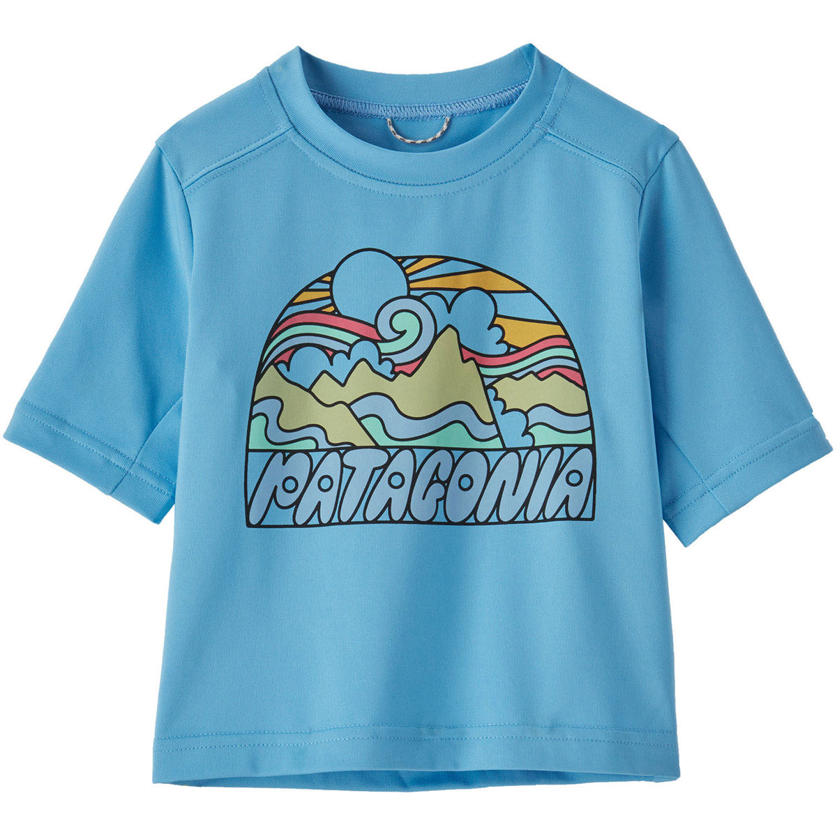 Patagonia Baby Capilene Silkweight T-Shirt Fitz Roy Rays: Lago Blue