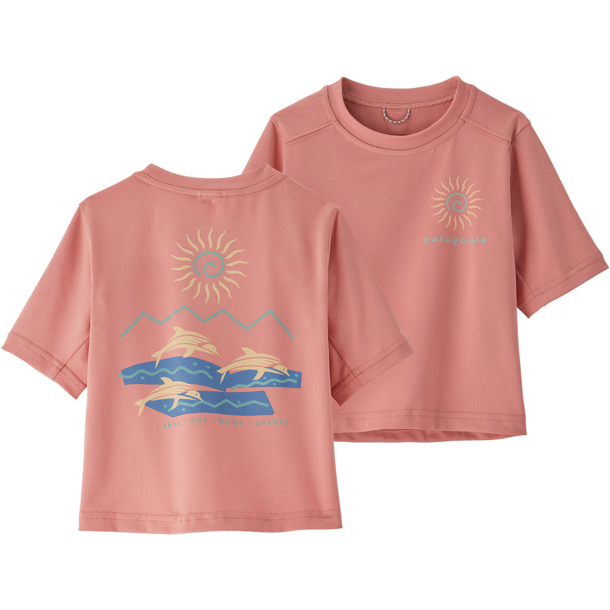 Patagonia Baby Capilene Silkweight T-Shirt Planet Pod: Sunfade Pink