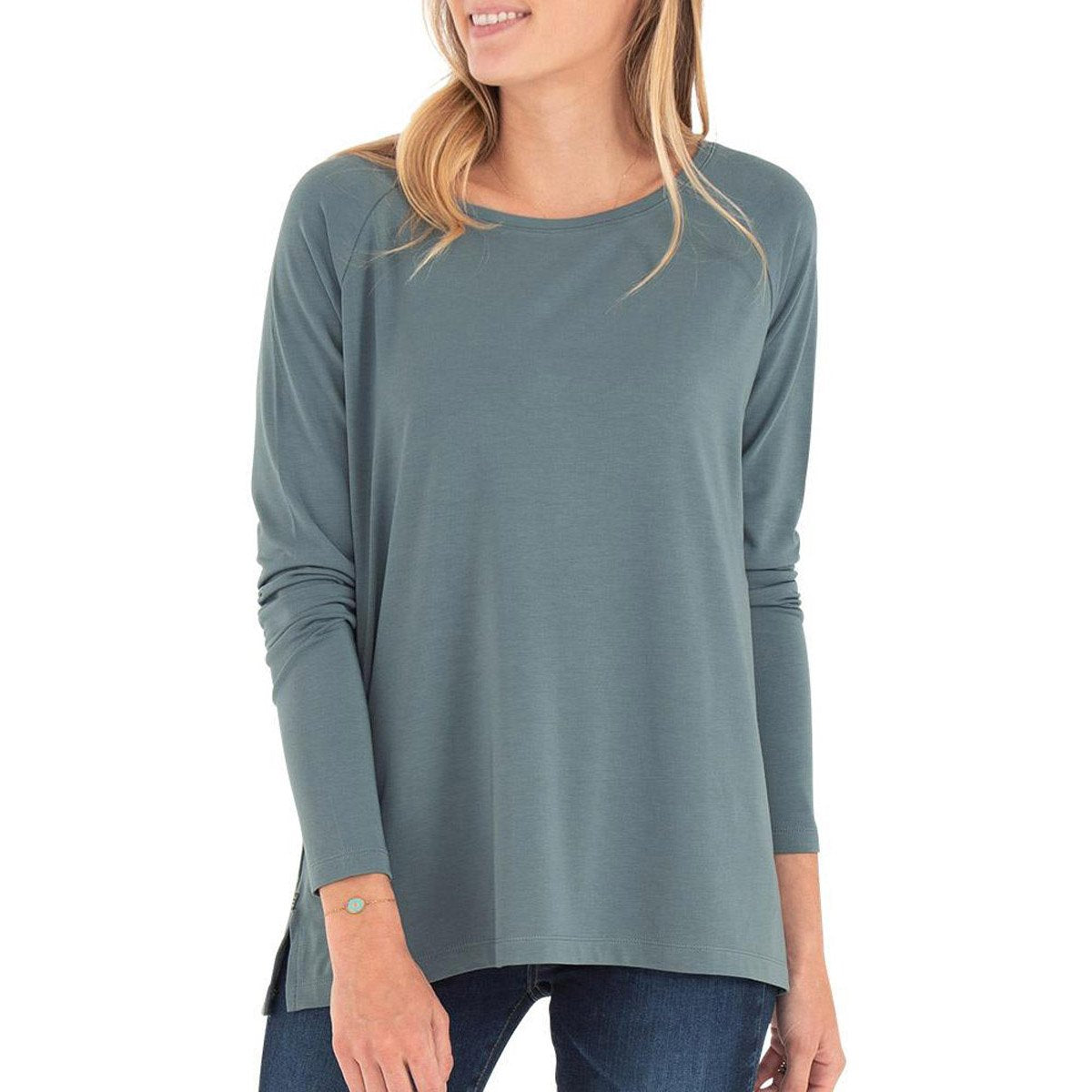 Free Fly Apparel Women&#39;s Bamboo Everyday Flex Long Sleeve