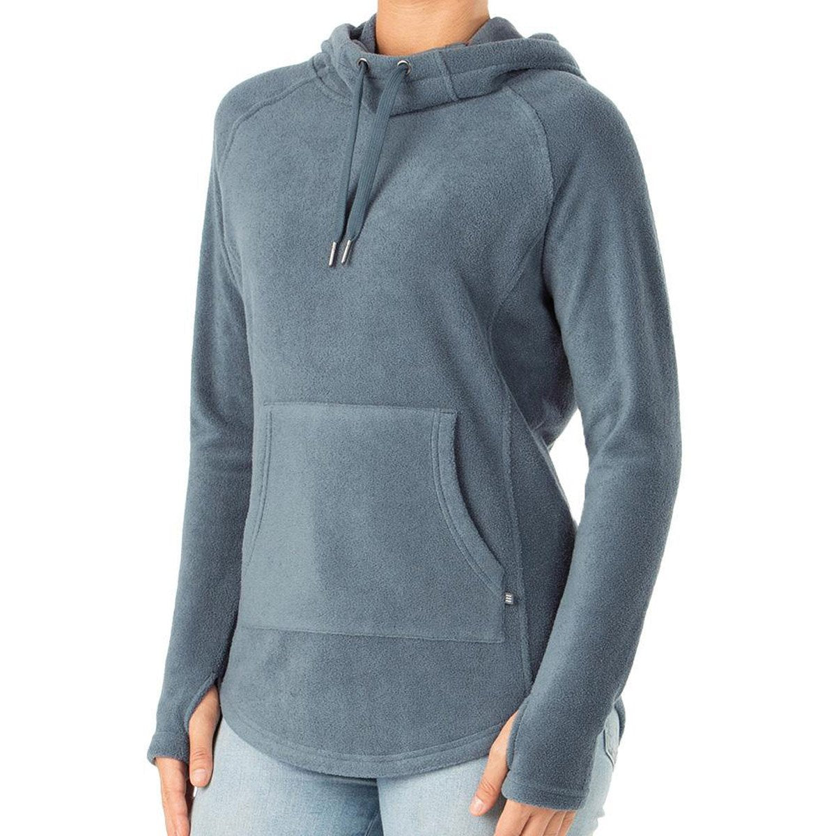 Free Fly Apparel Women&#39;s Bamboo Fleece Pullover Hoody Blue Dusk