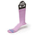 Fits Women's Casual Color Block Stripe Crew Socks Lavender Herb Lucite Green